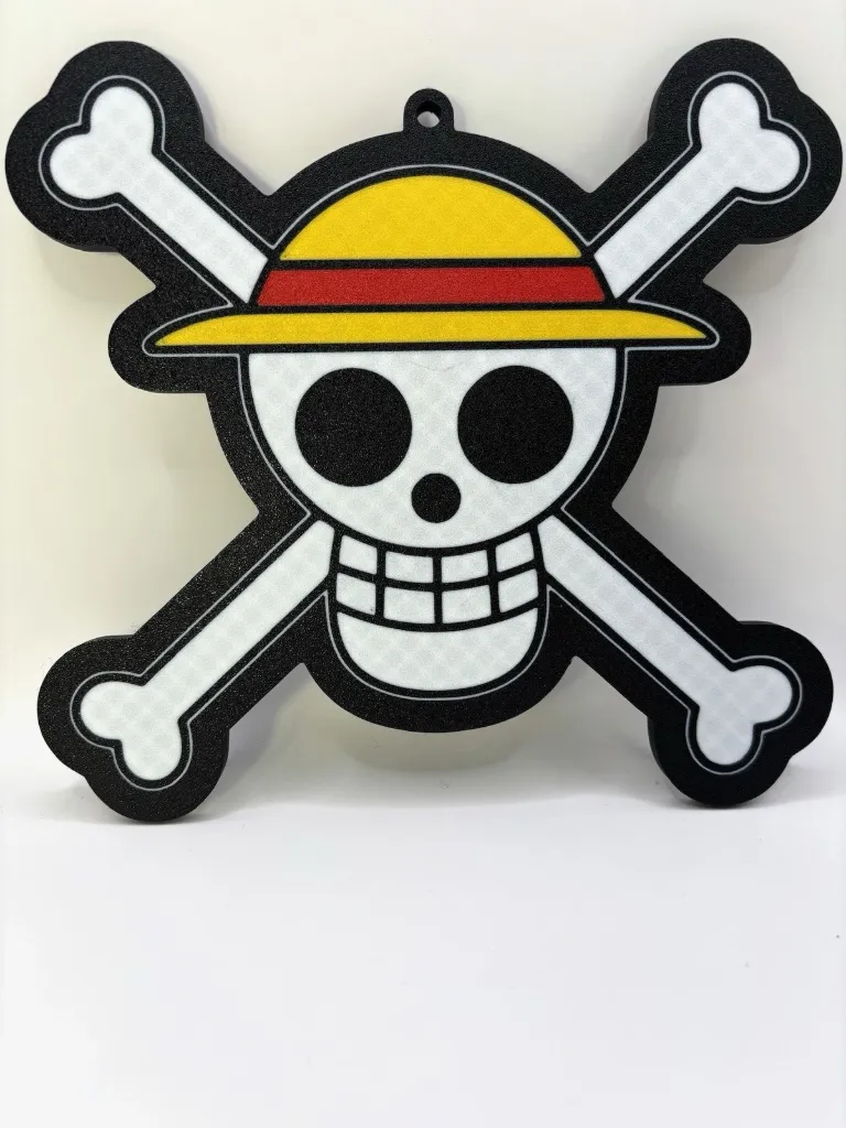 [WATOP] Wall Art Teschio One Piece Stampa 3D Multicolore Decorazione Parete Anime