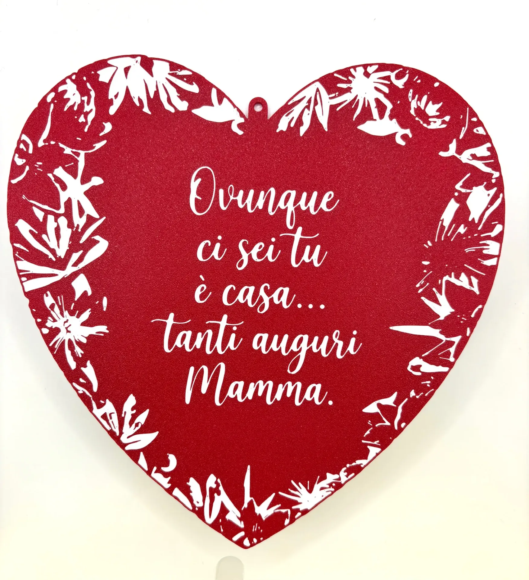 Cuore Wall Art 3D "Ovunque ci sei tu è casa"