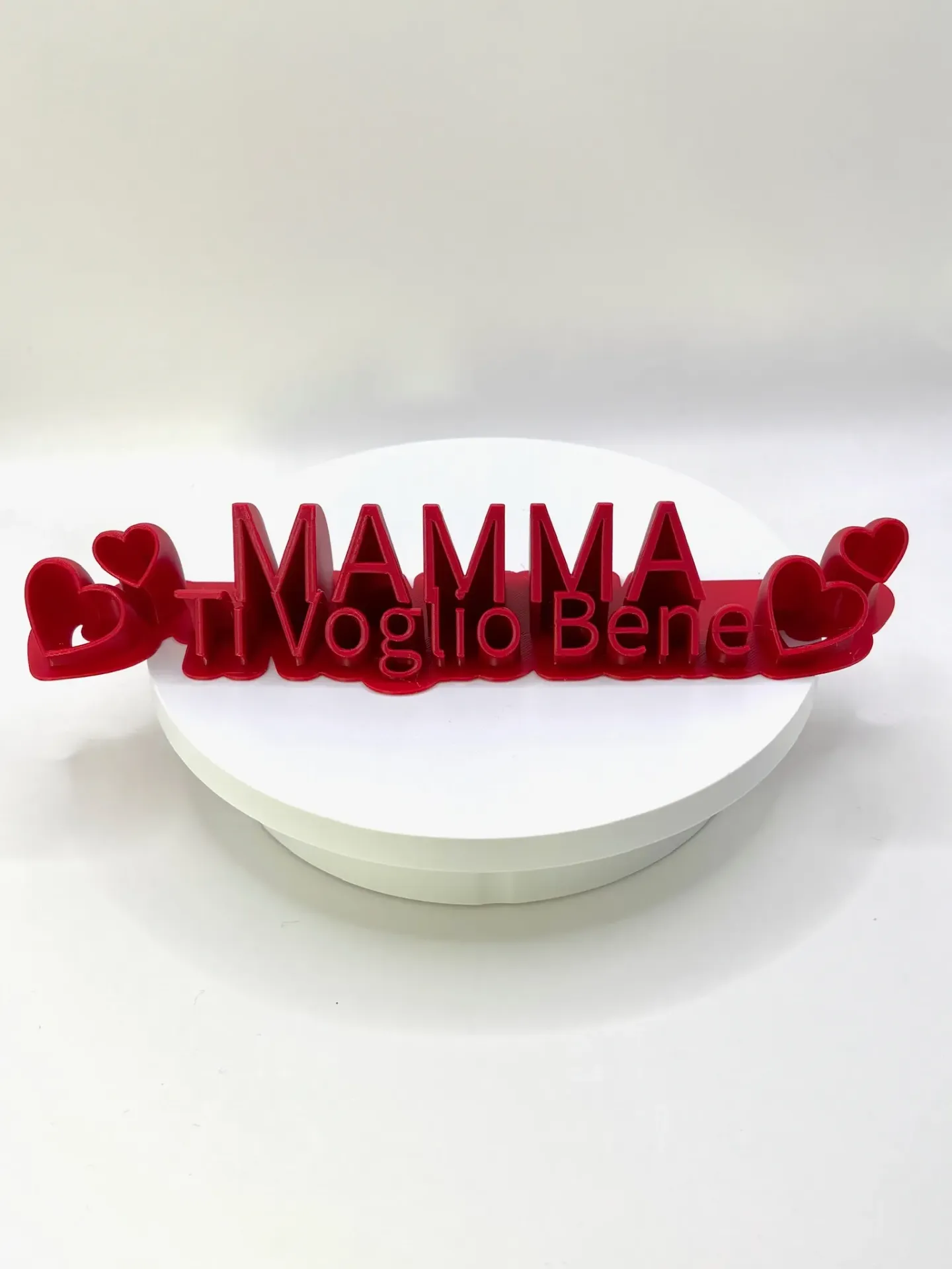 Scritta 3D "Mamma Ti Voglio Bene" - Regalo Festa della Mamma Artigianale
