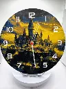 Orologio Parete Harry Potter Hogwarts 24cm Stampa 3D Meccanismo Silenzioso