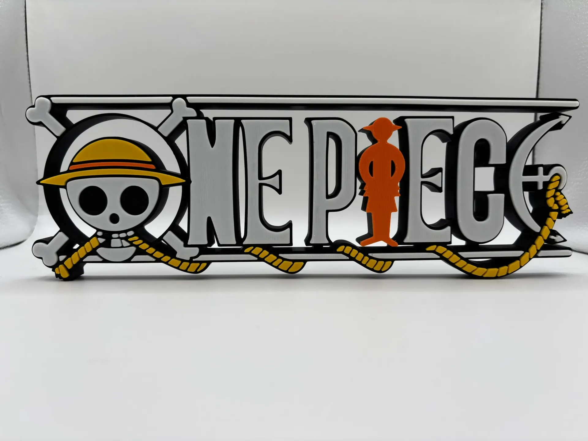 Logo One Piece – decorazione stampata in 3D multicolore
