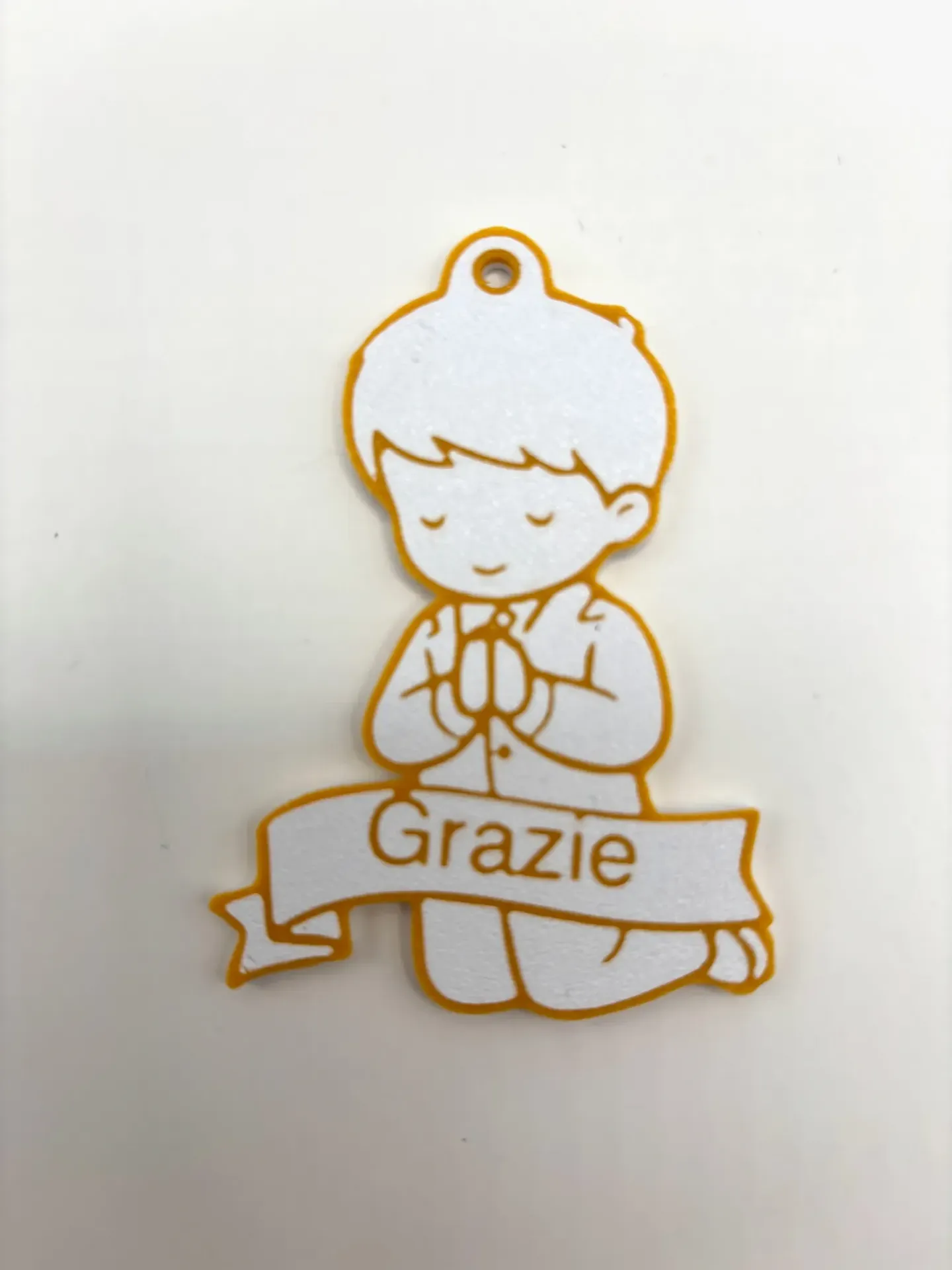 Ornamenti Comunione Personalizzati 3D - Tag e Cartellini per Bomboniere Battesimo e Cresima - Etichette Regalo con Nome e Data - Ricordo Elegante Bimbo / Bimba