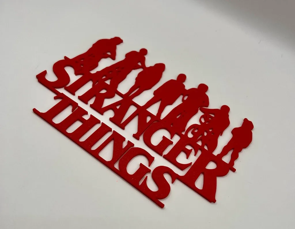 Wall art Stranger Things – decorazione 3D (Bianco)