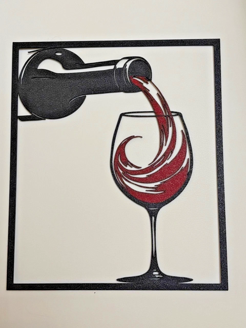 Quadro Moderno Vino Rosso Wall Art Cucina Stampa 3D Decorazione Parete Bar Regalo
