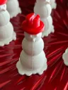 Set 6 Porta biglietti Pupazzo di Neve – Decorazione Natalizia o Segnaposto Matrimonio