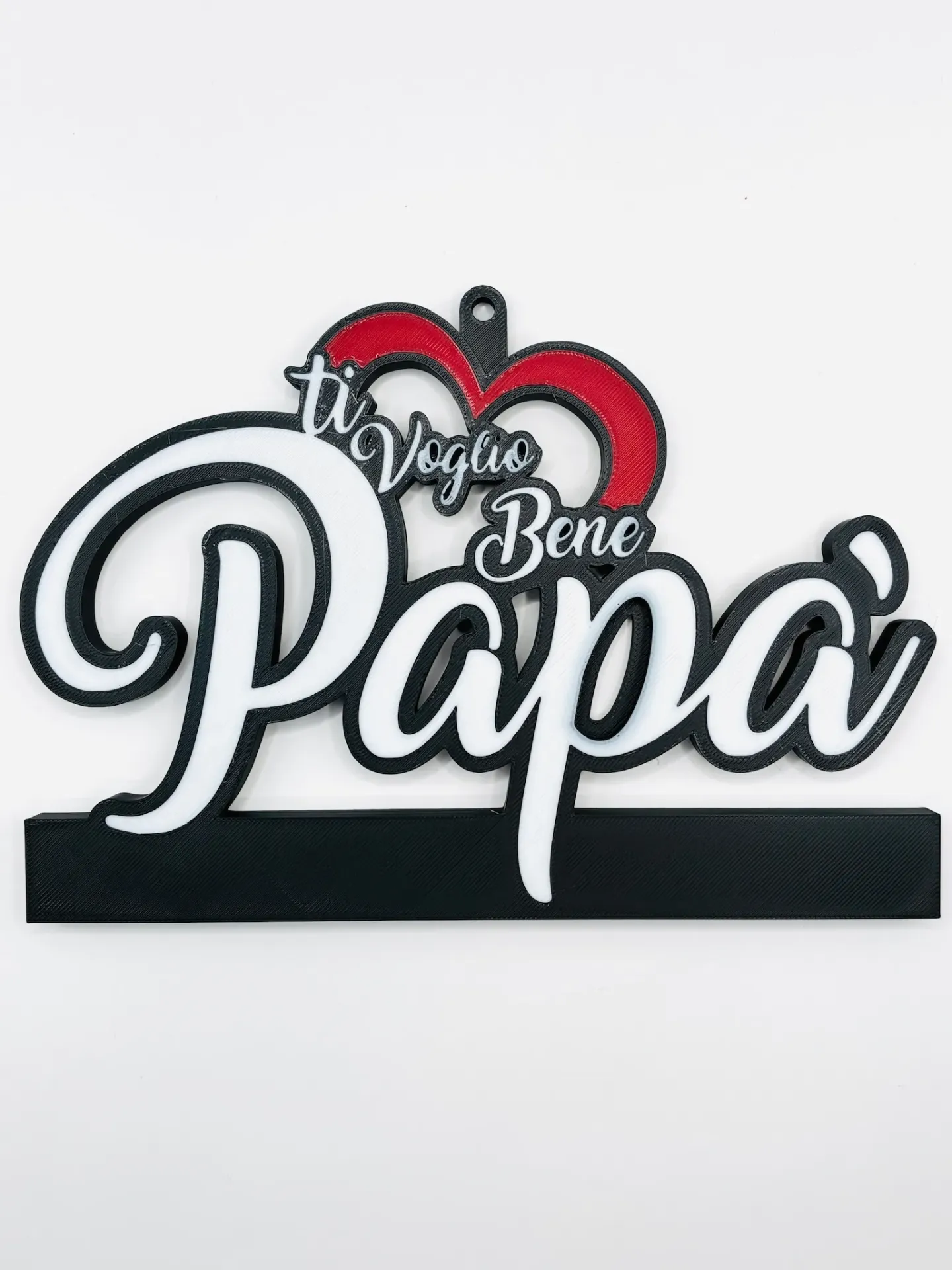 Scritta Ti Voglio Bene Papà Decorazione Festa del Papà Stampa 3D